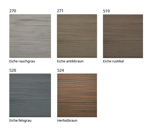 Fascinating colours with a natural hardwood look